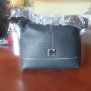 Dooney & Bourke Black Pebble Leather Womens Bag